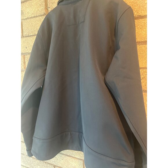 Carhartt Mens NWOT XL Rain Defender Soft Shell Jacket In Navy W Fleece Lining - Picture 10 of 11